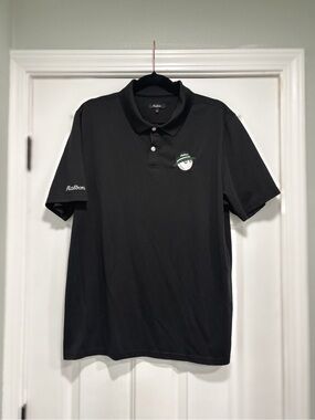 Men’s Malbon Golf Polo Fairway Baldwin  - Black - Medium